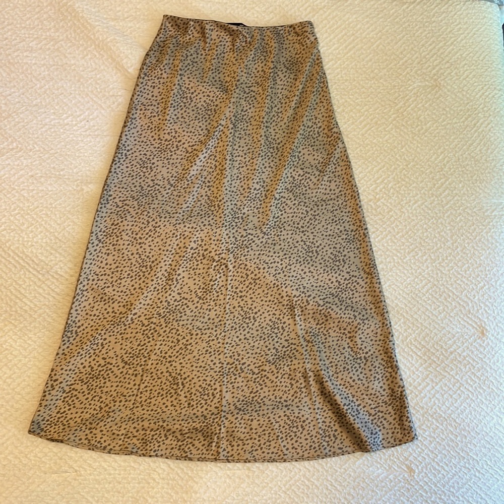 Express High Waisted Animal Print Maxi Slip Skirt / Size M